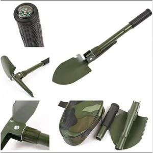 Katlanabilir Kazma Kürek Seti 3 In 1 Kazkürkes Kamp Ekipmanı Kazkurkes