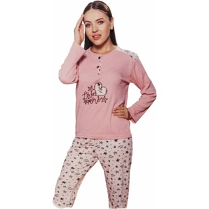 Bayan Interlok Kışlık Pijama 1077