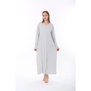 Kadın Bambu Büyük Beden Seçenekli Ev Elbisesi Gecelik