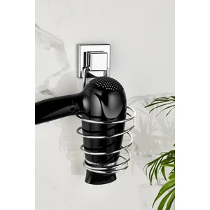 Orsa Home ORS615 Kare Güçlü Macun Yapışkanlı Saç Kurutma Makine Askısı Krom Fönlük