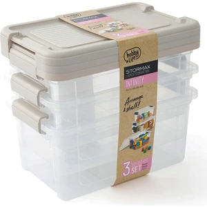 Hobby Life Stormax 3'lü Kilitli Saklama Kutusu - 9 Lt