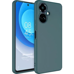 Tecno Spark 9 Pro Kılıf Groovy Soft Koyu Yeşil