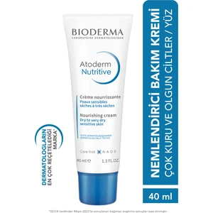 Atoderm Nutrition Çok Kuru Olgun Cilt Besleyici Nemlendirici Yüz Kremi Avokado ve Shea Yağı 40 ml
