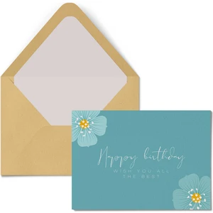 Kartpostal - Tebrik Kartı & Zarf Happy Birthday Doğumgünü Iyi Ki Doğdun