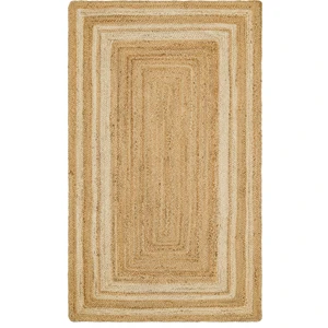 Eko Halı Echo Ech 10 Natural Whıte Xw El Dokuma Doğal Hasır Jüt Halı Kilim