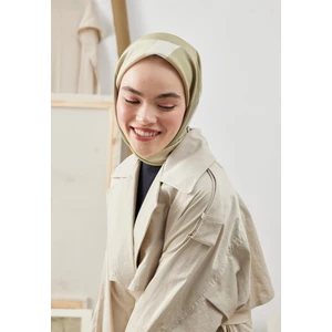 Fresh Scarfs Multı Colors Desen Pamuk Ipek Eşarp Pastel Yeşil