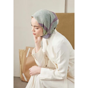 Fresh Scarfs Lyra Desen Pamuk Ipek Eşarp Yeşil