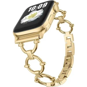 Heptek İletişim Apple Watch 2/3/4/5/6/7/8/se/ultra/nike 42MM 44MM 45MM 49MM Metal Kordon Tasarım (Krd-56)