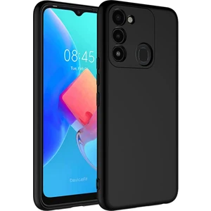 Tecno Spark 8c Kılıf Mara Lansman Silikon Mat Soft Içi Süet Siyah