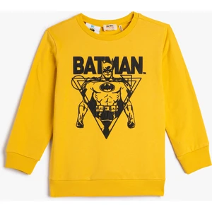 Batman Sweatshirt Lisanslı Şardonlu Pamuklu
