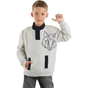 MSHB&G Kurt Erkek Çocuk Gri Sweatshirt