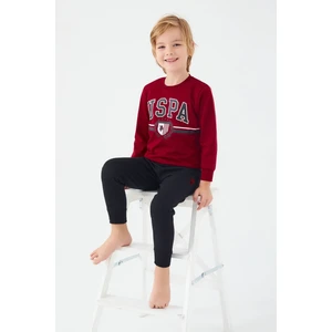 U.S. Polo Assn. Erkek Çocuk Ikili Takım Bordo