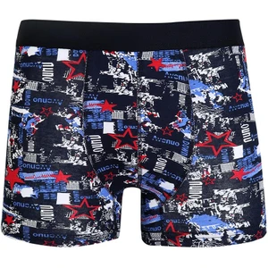 Erkek Penye Likralı Desenli Boxer 40114