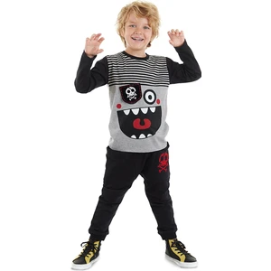 Çizgili Korsan Erkek Çocuk T-Shirt Pantolon Takım