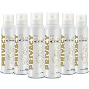 Gold Sensation Kadın Sprey Deodorant 6×150 ml Pudrasız 48 Saat Etkili Ferah Koku