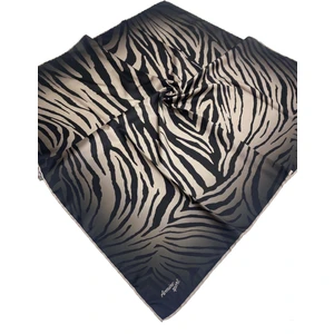 Sport Twill (Tivil) Özel Üretim Efsane Zebra Desen Siyah Vizon