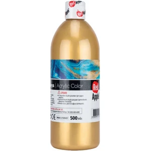 Red Apple  Akrilik Yaldız Boya 500 ml Metalik Altın