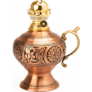 Dmt Copper Home Dmt Gaziantep Bakır Osmanlı Ağır El Işlemeli Gaz Lambası YÜK:38CM Kalınlık:0,8mm