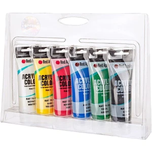 Red Apple  Akrilik Boya 6 Renk x 75 ml Plastik Tüp