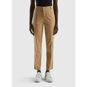 Yüksek Bel Normal Bej Kadın Chino Pantolon 312214GD7558S3