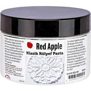 Red Apple  Beyaz Rölyef Pasta 250 ml