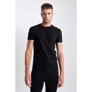 Slim Fit Bisiklet Yaka Basic Kısa Kollu Fanila L4885AZ23AU