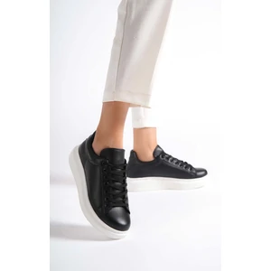 MBMKQ200-SS Kadın Kalın Taban Siyah/siyah Sneaker & Spor Ayakkabı