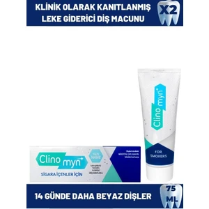 Smokers Sigara İçenler için Diş Beyazlatan Diş Macunu 75 ml x 2 adet
