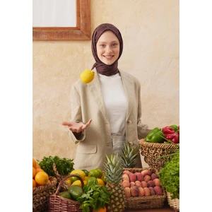 Fresh Scarfs Dıamond Jakarlı Şal Çikolata
