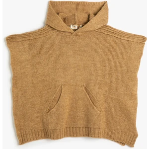 Triko Panço Oversize Kapüşonlu Kanguru Cepli