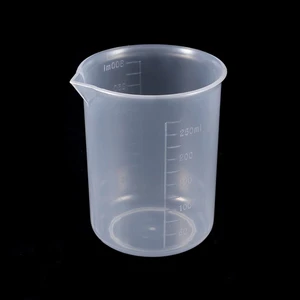 Beher 250 ml Ölçü Kabı Plastik Şeffaf