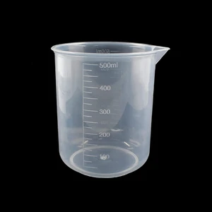 Beher 500 ml Ölçü Kabı Plastik Şeffaf
