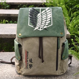 Anime Sırt Çantası Dev Tek Parça Sırt Çantası Naruto Totoro Çevreleyen Öğrenci Tuval Okul Çantası (Yurt Dışından)