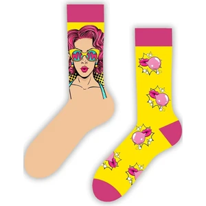 Carnaval Socks Sağlı Sollu Wow Dudak Desenli Renkli Çorap
