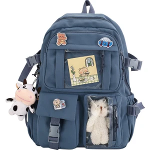 Enjovdery Kawaii Öğrenci Sırt Çantası Kadın Büyük Kapasiteli (Yurt Dışından)