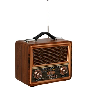 CM-821BT Büyükboy Dekoratif Nostaljik Radyo, Usb+Tf Card Okuyuculu, Telefon Tutucuklu, Müzik Çalar