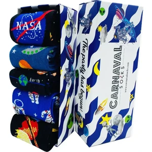 Carnaval Socks 5'li Gezegenler Desenli Tasarımlı Renkli Çorap