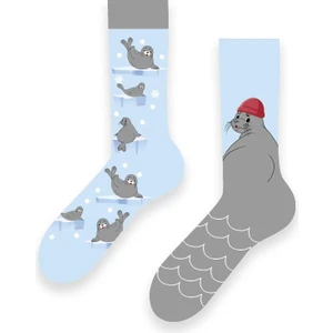 Carnaval Socks Sağlı Sollu Fok Balığı Desenli Renkli Çorap