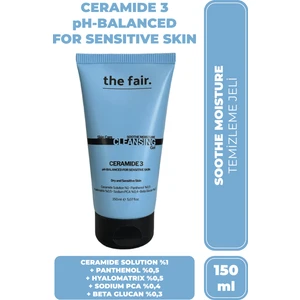 the fair. Yüz Temizleme Jeli Ceramide 3 ile Hassas Ciltler için Yatıştırıcı ve Nemlendirici 150 ml