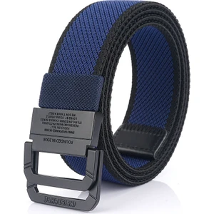 120 cm Erkek Bel Kemeri - Siyah / Mavi (Yurt Dışından)
