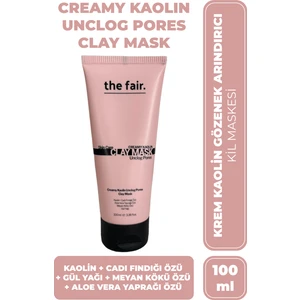 the fair. Siyah Nokta Karşıtı Kaolin Gözenek Temizleyen Yağlı ve Karma Ciltler için Kil Maskesi 100 ml