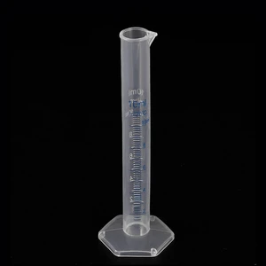 Mezür 10 ml Ölçü Kabı Plastik Şeffaf Uzun Form