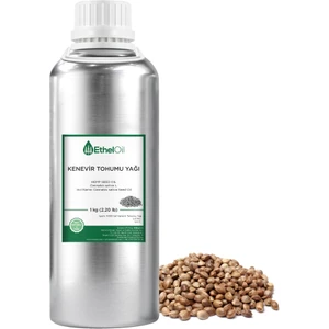 Kenevir Tohumu Sabit Yağı - Etheloil - 1 kg - %100 Saf ve Sabit Yağ – Üretici Firma, Yüksek Kalite, Toptan Satış - Hemp Seed Oil -  Cannabis Sativa L.
