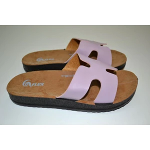 Kadın Anatomik Poliüretan Taban Lila Renk x Model Sokak, Plaj Terliği