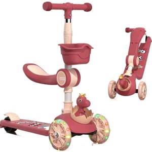 3'ü 1 Arada Katlanabilir Bebek Scooter'ı (Yurt Dışından)