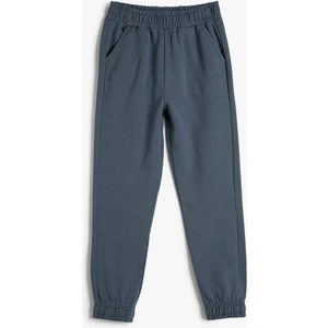 Basic Jogger Eşofman Altı Şardonlu Cepli Beli Lastikli Pamuklu