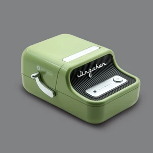Etiket Yazıcısı Yeşil Taşınabilir Kablosuz Bt Termal Etiket (Usb Şarjlı)