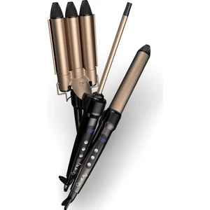 HRS-960 - 4 Parça Saç Şekillendirme Seti | Wag Maşa & Afro İnce Maşa & 25 mm. Maşa