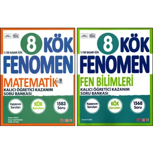 Fenomen Yayıncılık Fenomen 8. Sınıf Lgs Matematik Kök+Fen Bilimleri Kök Soru Bankası 2 Kitap