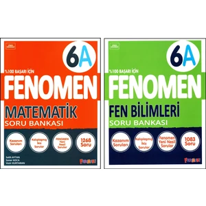 Fenomen Yayıncılık Fenomen 6. Sınıf Matematik (A) + Fen Bilimleri (A) Soru Bankası 2 Kitap